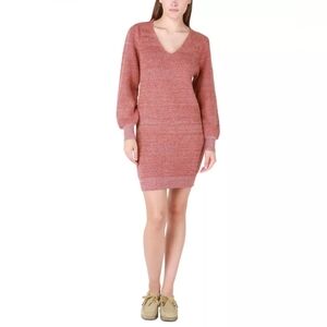 Black Tape Pink V-Neck Sweater